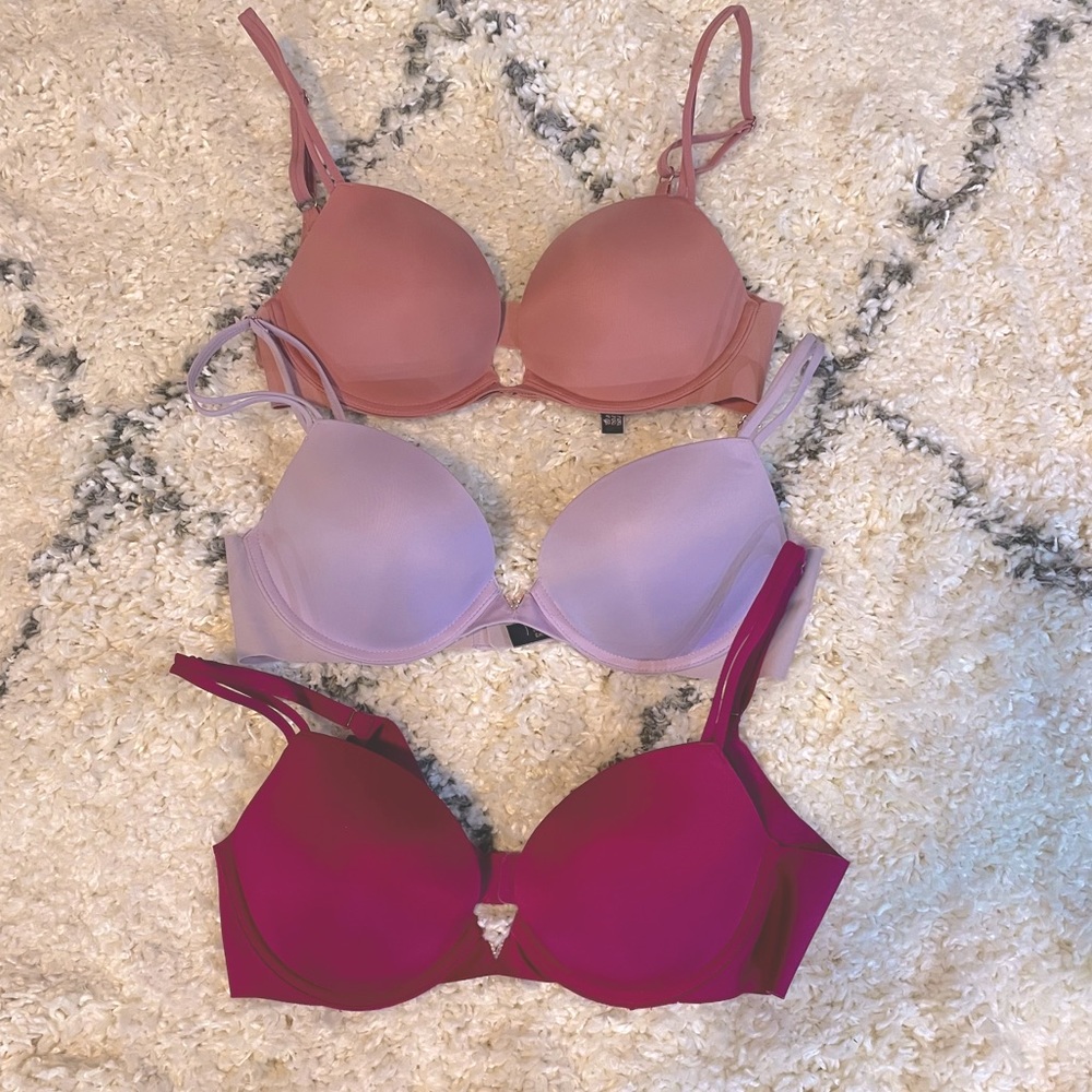 Set of 3 Victoria’s Secret Push Up Bras